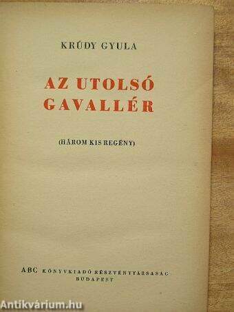 Az utolsó gavallér