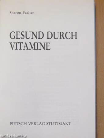 Gesund durch Vitamine