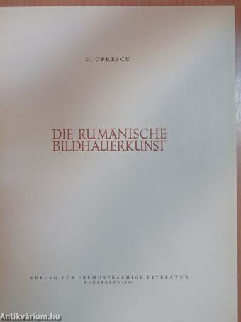 Die rumänische Bildhauerkunst