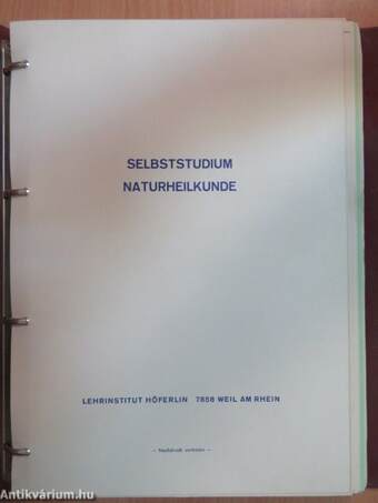 Selbststudium Naturheilkunde