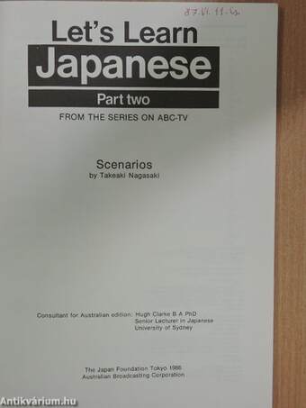 Let's Learn Japanese 2.