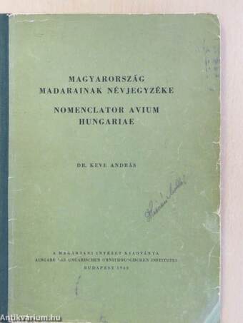 Magyarország madarainak névjegyzéke