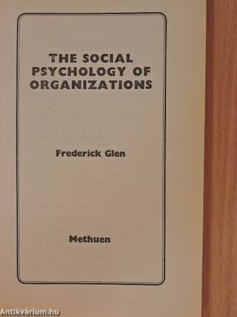 The social psychology of organizations