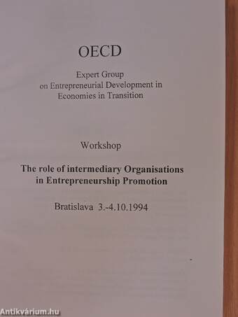 OECD - The role of intermediary Organisations in Entrepreneurship Promotion - Workshop