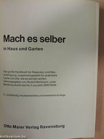 Mach es selber in Haus und Garten