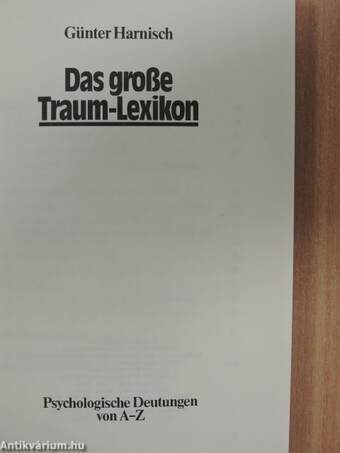 Das große Traum-Lexikon