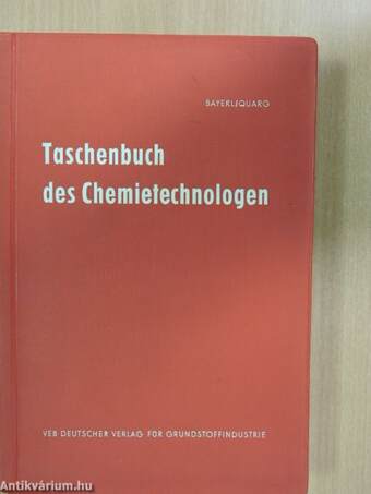 Taschenbuch des Chemietechnologen