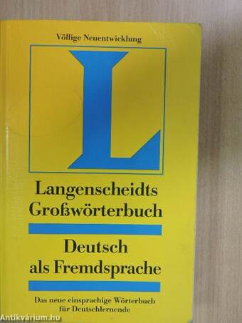 Langenscheidts Großwörterbuch Deutsch als Fremdsprache