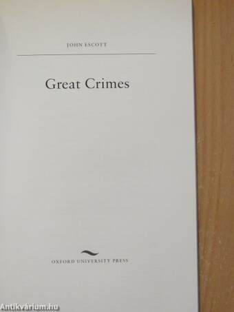 Great Crimes - 2 db CD-vel