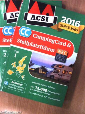 ACSI - CampingCard & Stellplatzführer 2016/1-2.