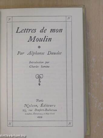 Lettres de mon Moulin