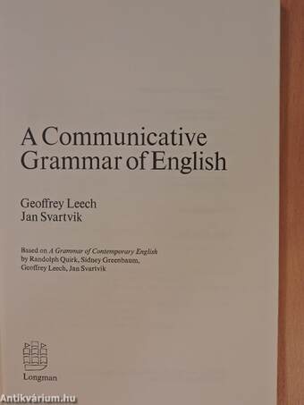 A Communicative Grammar of English