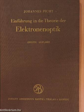 Einführung in die Theorie der Elektronenoptik