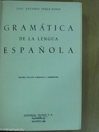 Gramática de la lengua Espanola