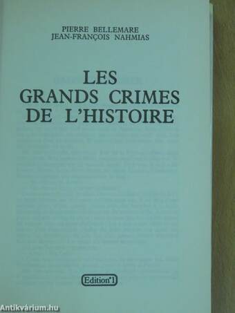 Les grands crimes de l'histoire