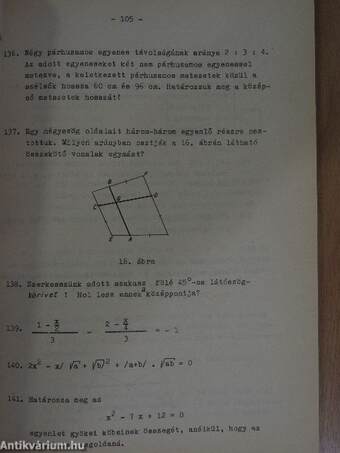 Matematika a felvételi vizsgára készülők részére I-III.