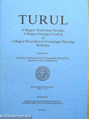 Turul 1996/1-2. füzet