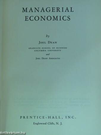 Managerial Economics