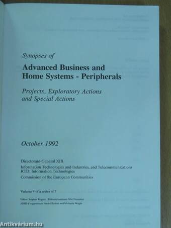 Synopses of Advanced Business and Home Systems - Peripherals October 1992