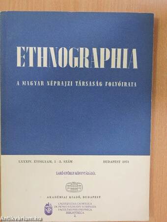 Ethnographia 1973/1-2.