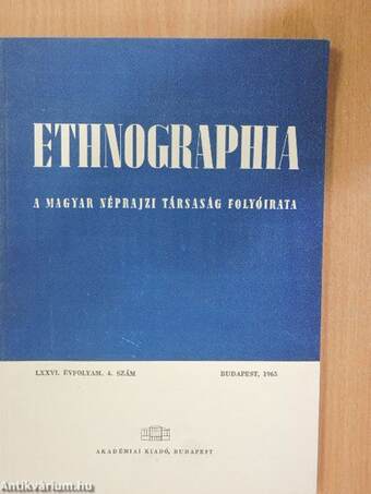 Ethnographia 1965/4.