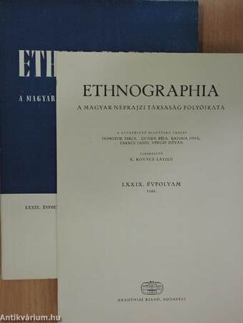 Ethnographia 1968/1-4.