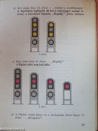 Metró F. 1. Jelzési utasítás