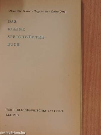 Das kleine Sprichwörterbuch