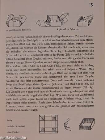 Lustiges Papierfaltbüchlein mit allerlei Drum und Dran