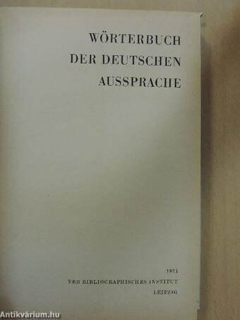 Wörterbuch der deutschen Aussprache