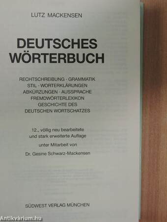 Deutsches Wörterbuch