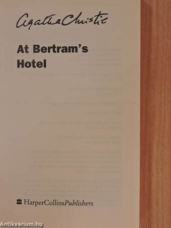 At Bertram's Hotel