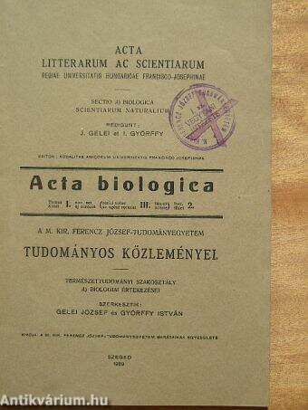 Acta Biologica