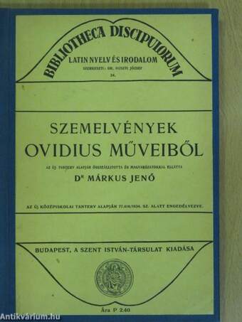 Szemelvények Ovidius műveiből