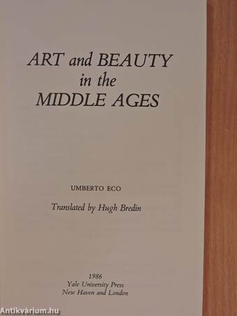 Art and Beauty in the Middle Ages