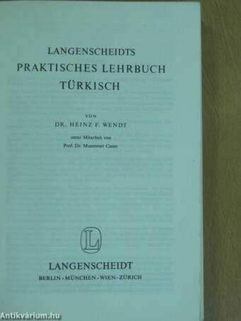 Langenscheidts Praktisches Lehrbuch Türkisch