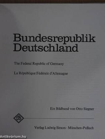 Bundesrepublik Deutschland/The Federal Republic of Germany/La République Fédérale d'Allemagne