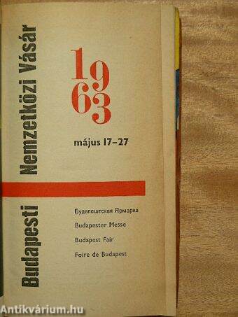 Budapesti Nemzetközi Vásár 1963. május 17-27.