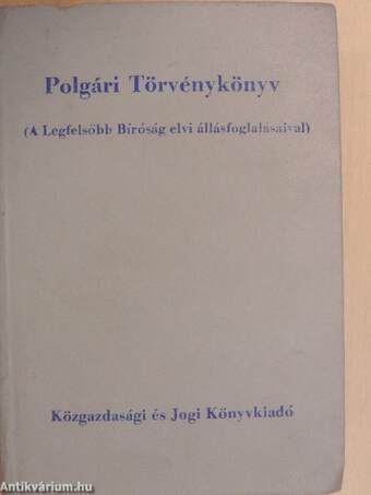 Polgári Törvénykönyv