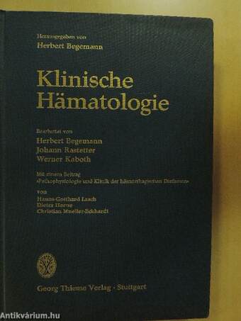 Klinische Hämatologie