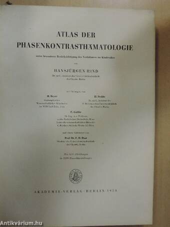 Atlas der Phasenkontrasthämatologie