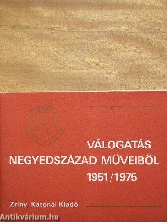 Válogatás negyedszázad műveiből 1951/1975