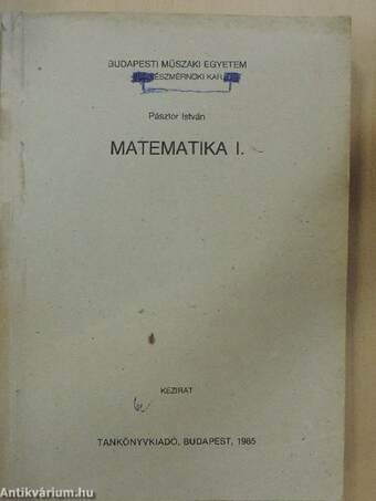 Matematika I.