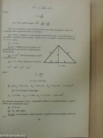 Tanári segédkönyv a gimnáziumok és szakközépiskolák II. osztályaiban a matematika tanításához