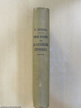 Précis d'Histoire de la Littérature Espagnole