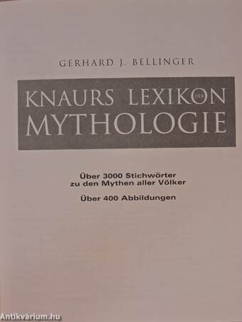 Knaurs Lexikon der Mythologie