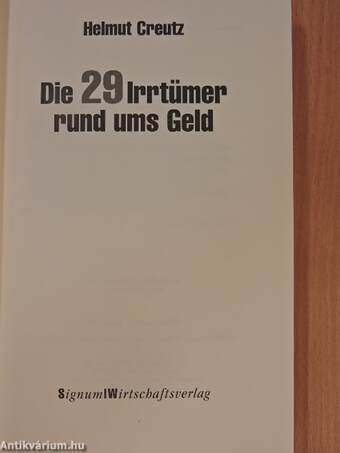 Die 29 Irrtümer rund ums Geld