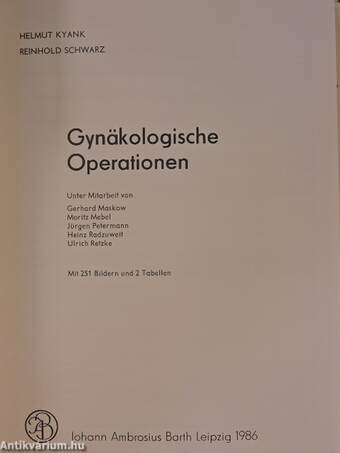 Gynäkologische Operationen