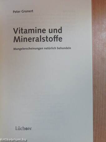 Vitamine und Mineralstoffe