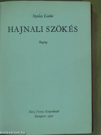 Hajnali szökés